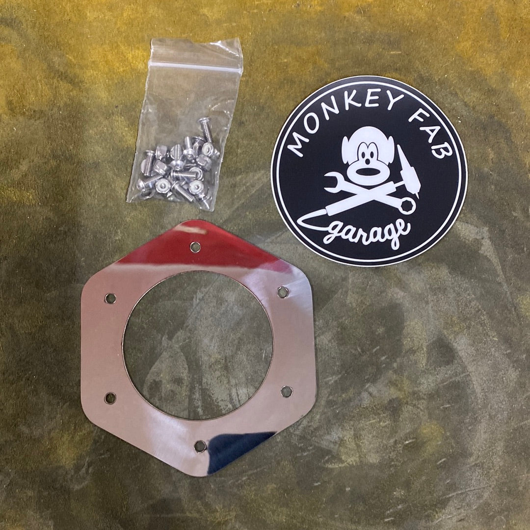 Polished hexagon Exhaust Trim Rings
