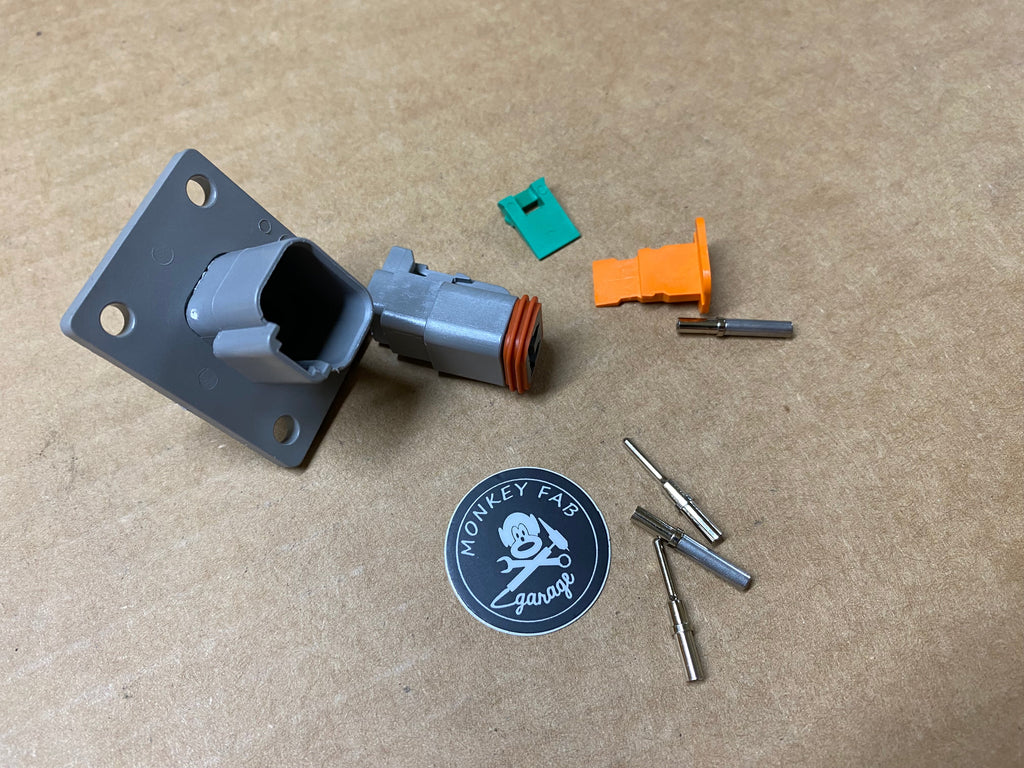 Deutsch Flanged (bulkhead) DT connector