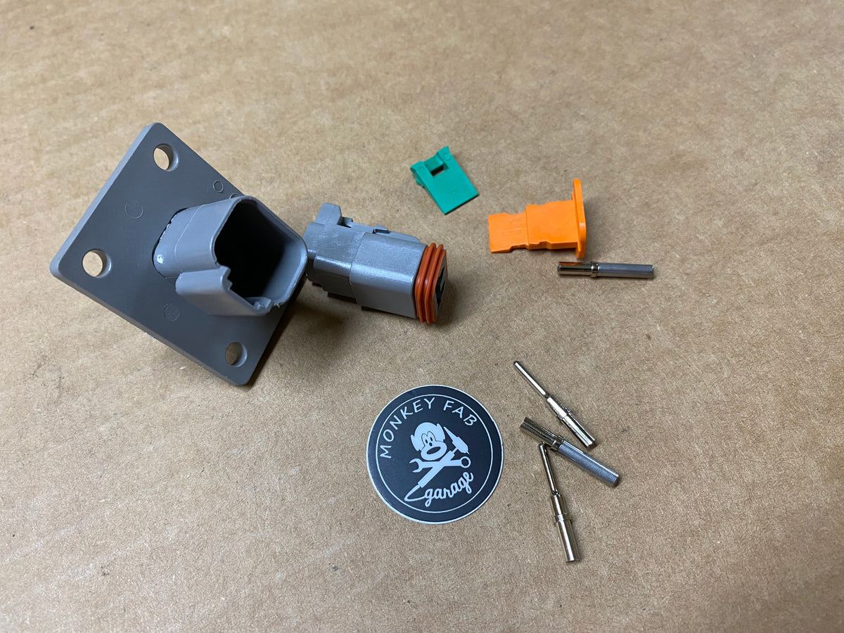 Deutsch Flanged (bulkhead) DT connector
