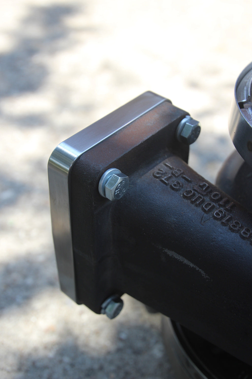 T6 Billet Flange to Dual Tube