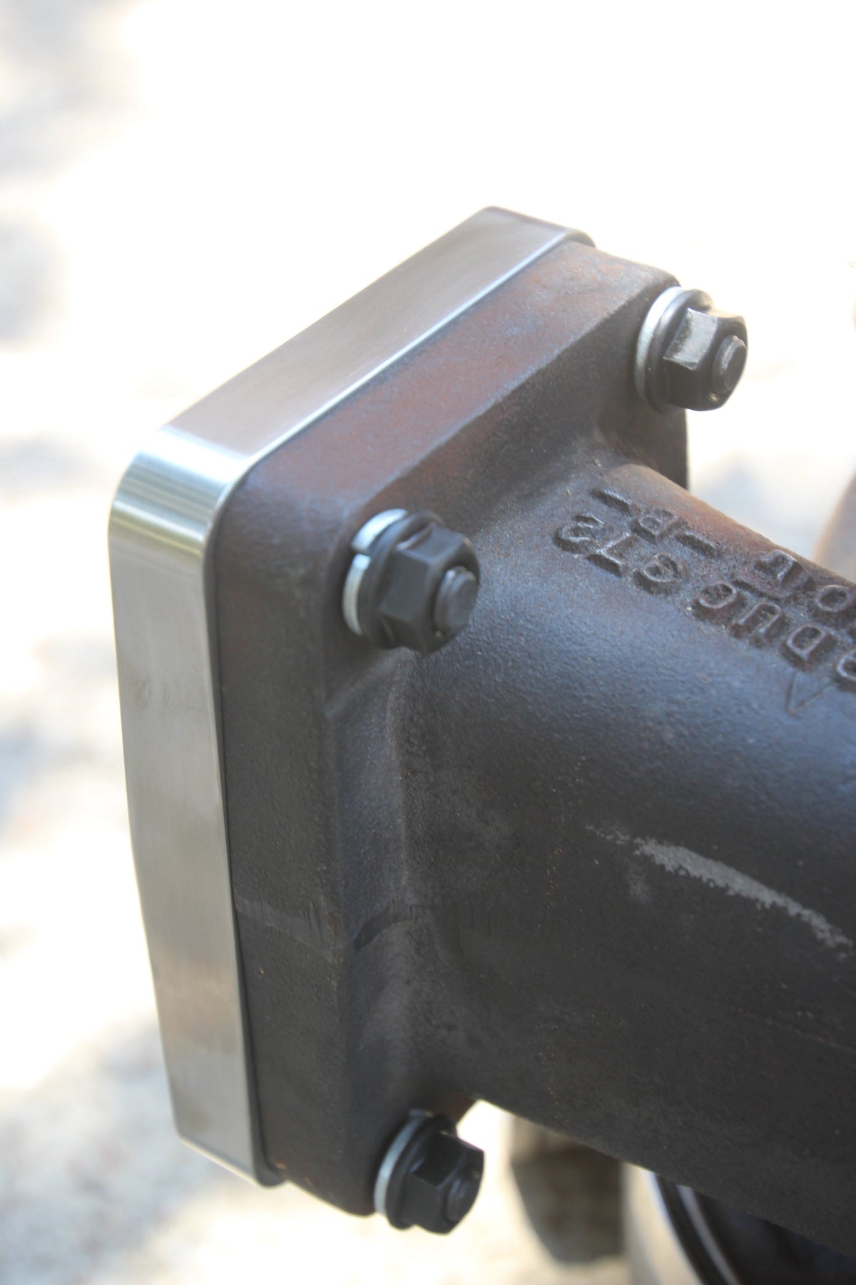 T6 Billet Flange to Dual Tube