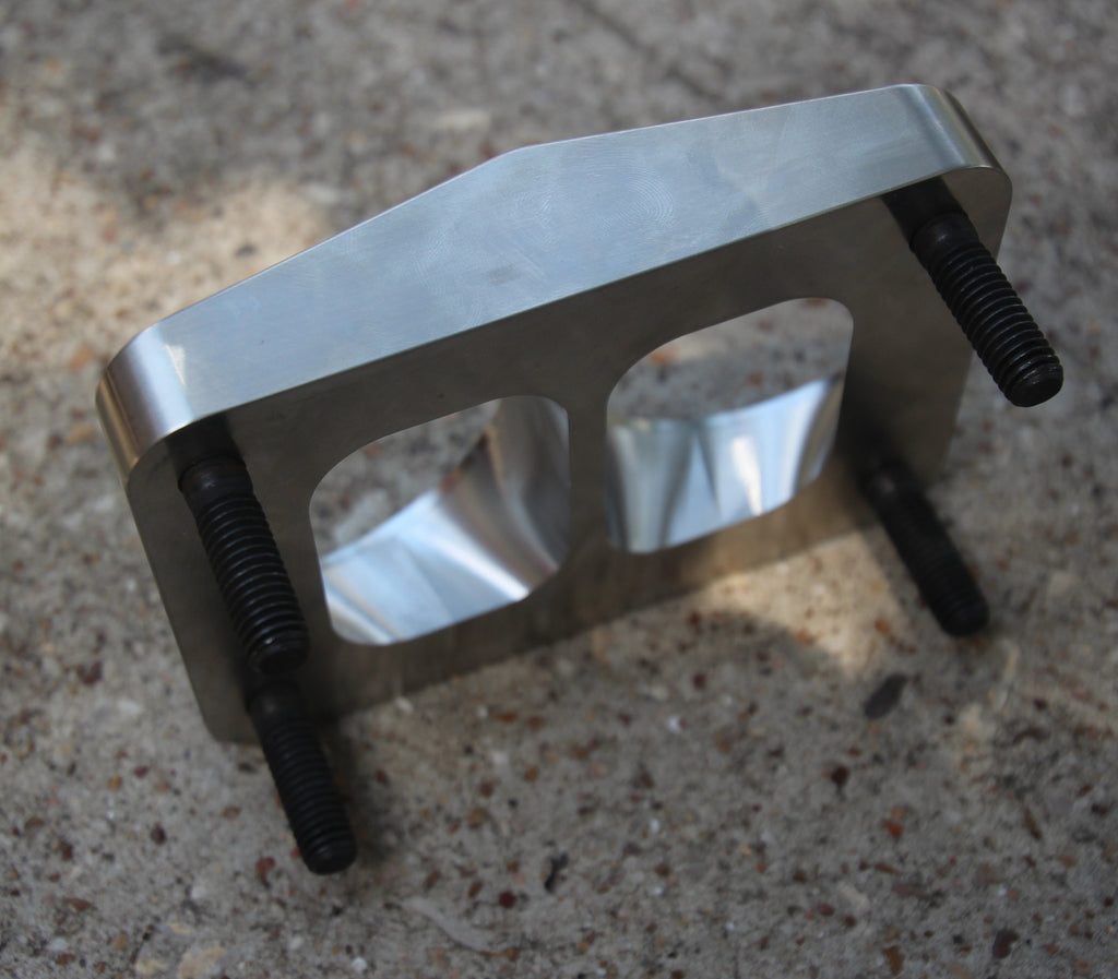 T6 Billet Flange to Dual Tube