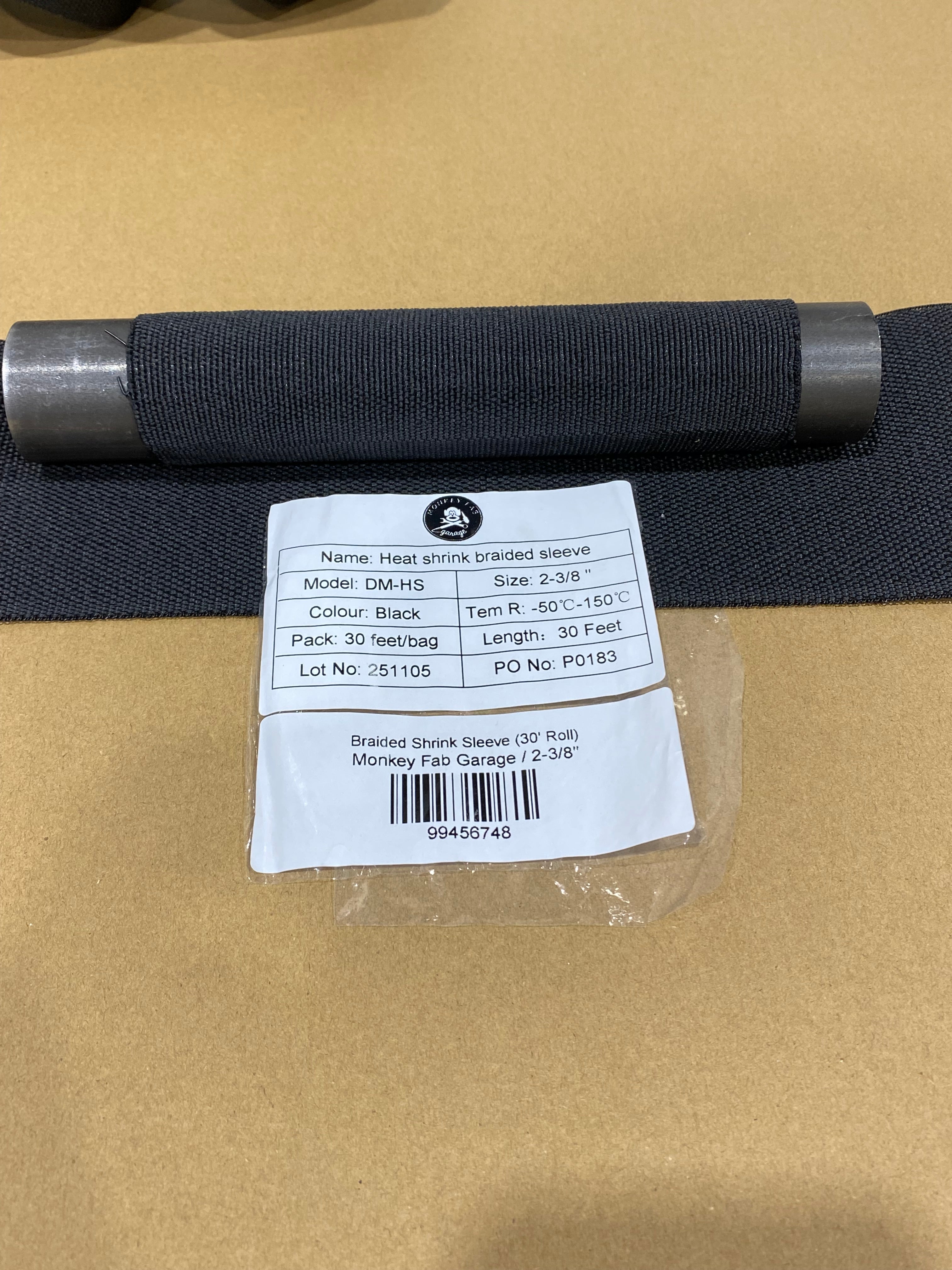 Braided Shrink Sleeve (30' Roll)