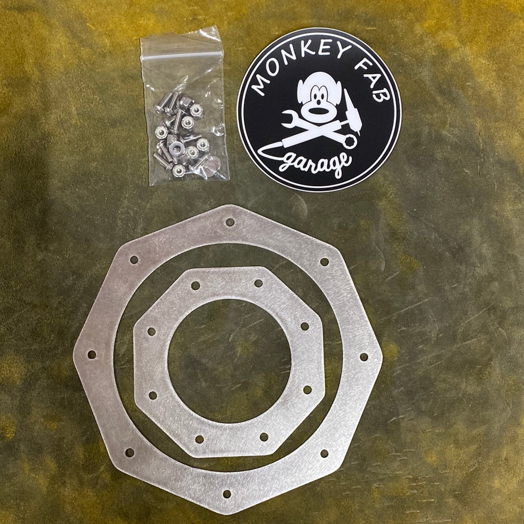 Matte finish Octagon Exhaust Trim Rings