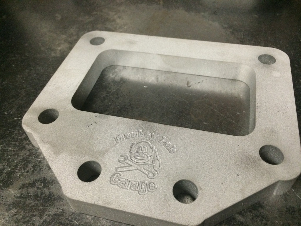 T6 Garrett style Undivided 1/2" Stainless Steel Flange with Support tab
