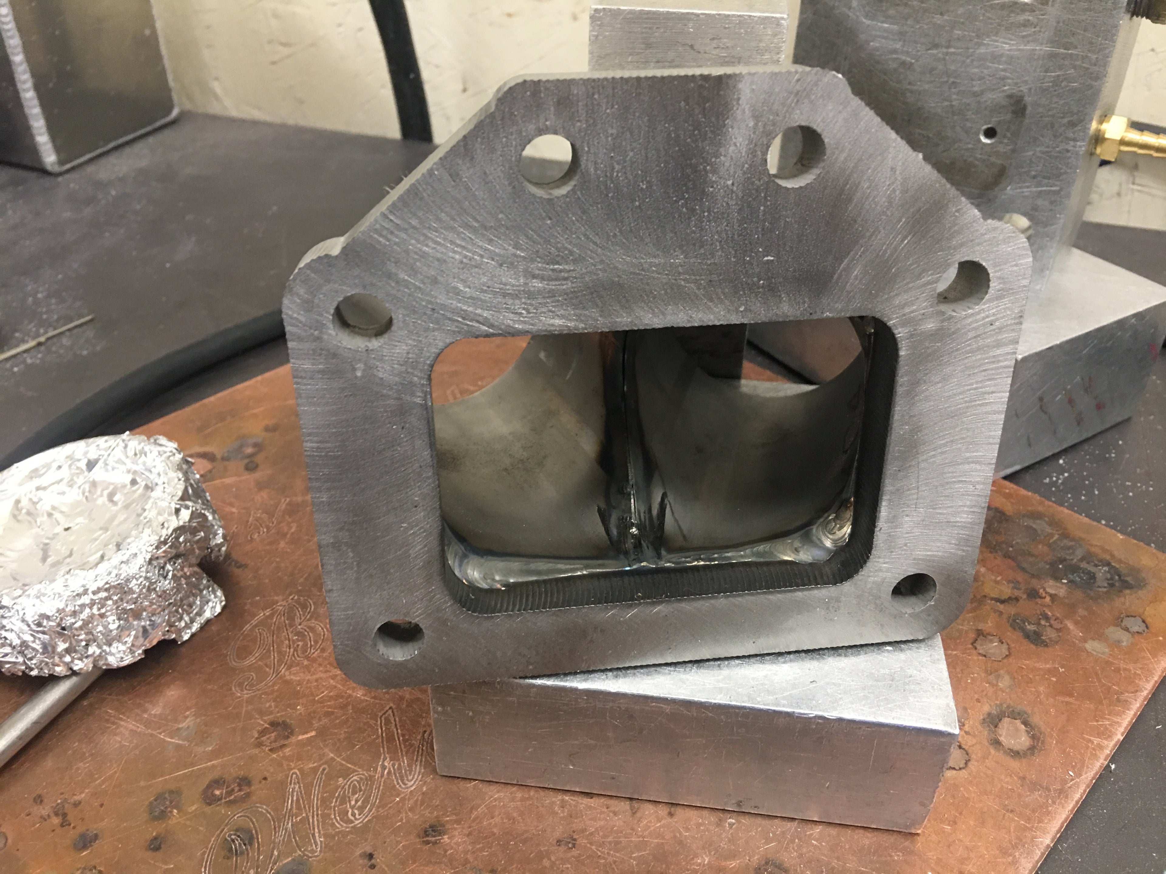 T6 stainless steel open collector 2.5" runners