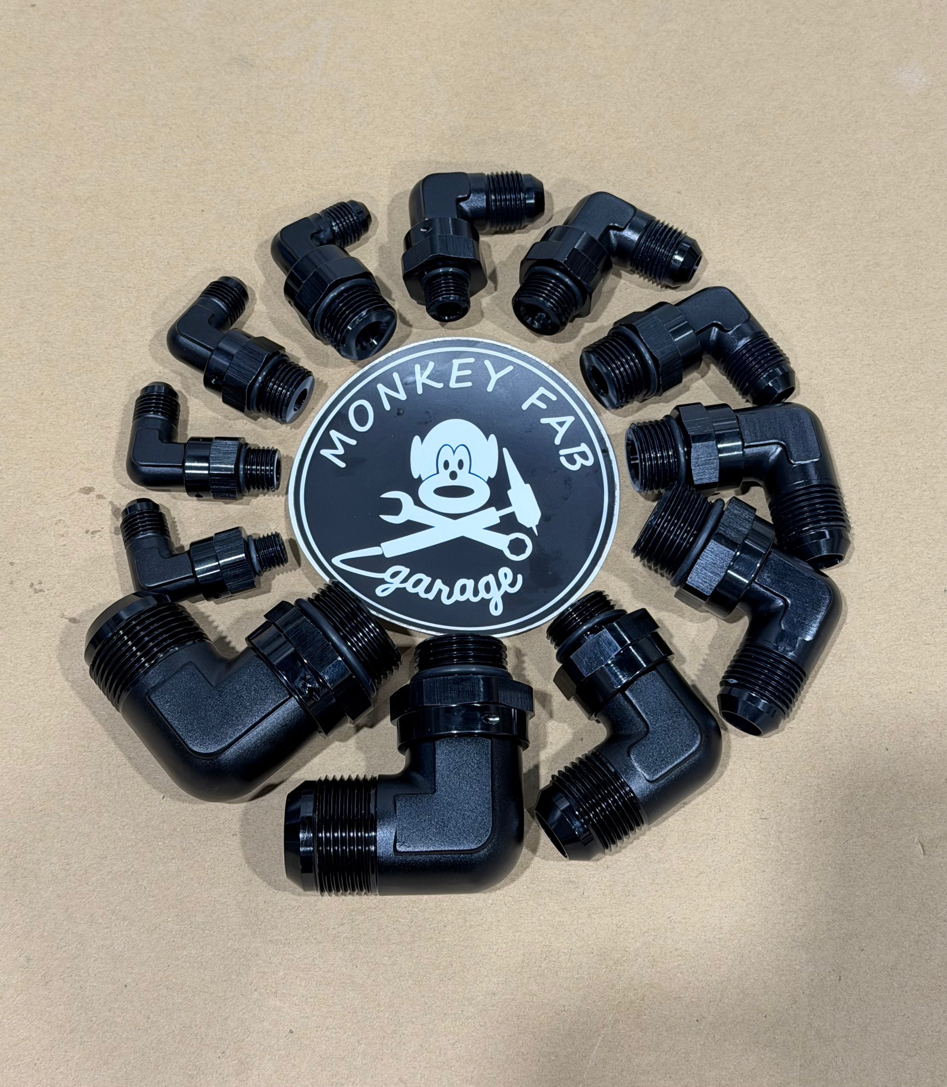AN to ORB (O-Ring Boss) Elbows