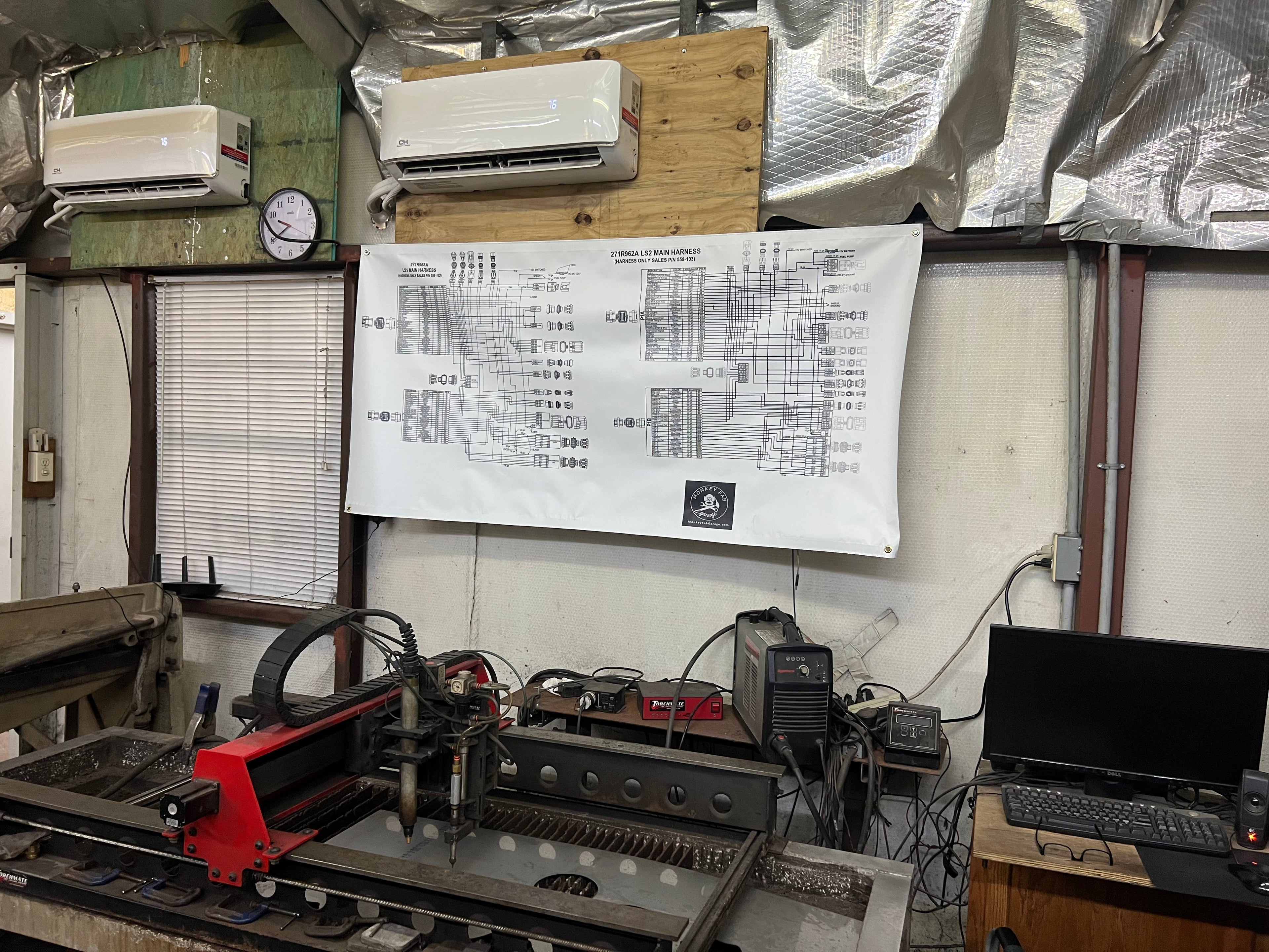 LS Holley Wiring Diagram Banner 3'x6'