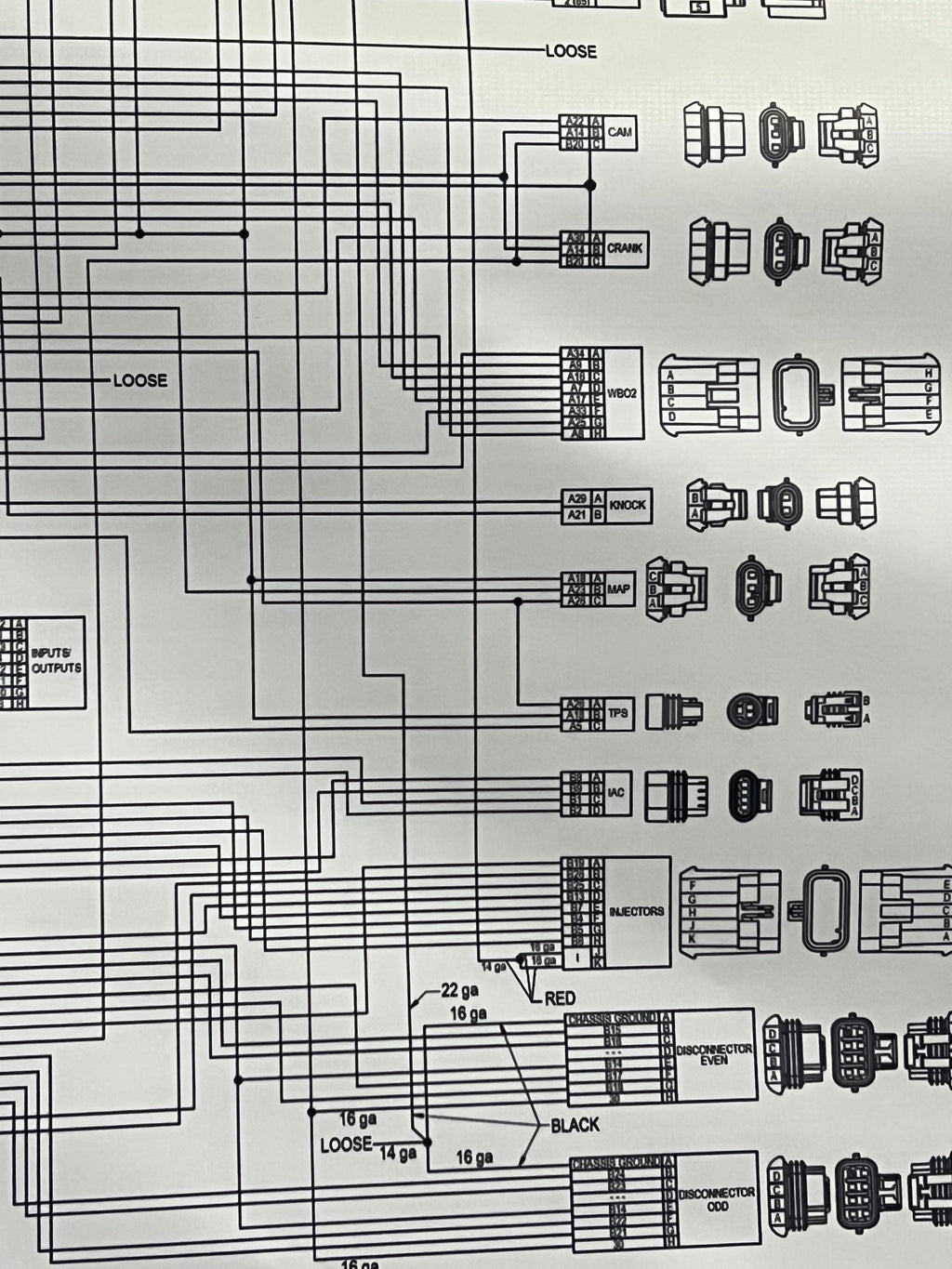 LS Holley Wiring Diagram Banner 3'x6'