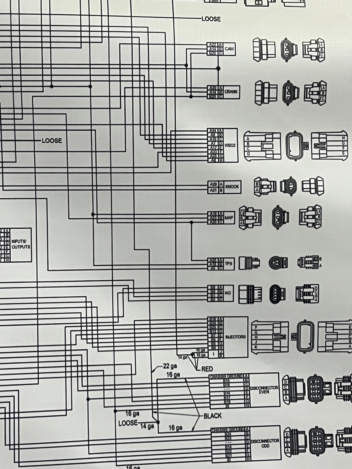 LS Holley Wiring Diagram Banner 3'x6'