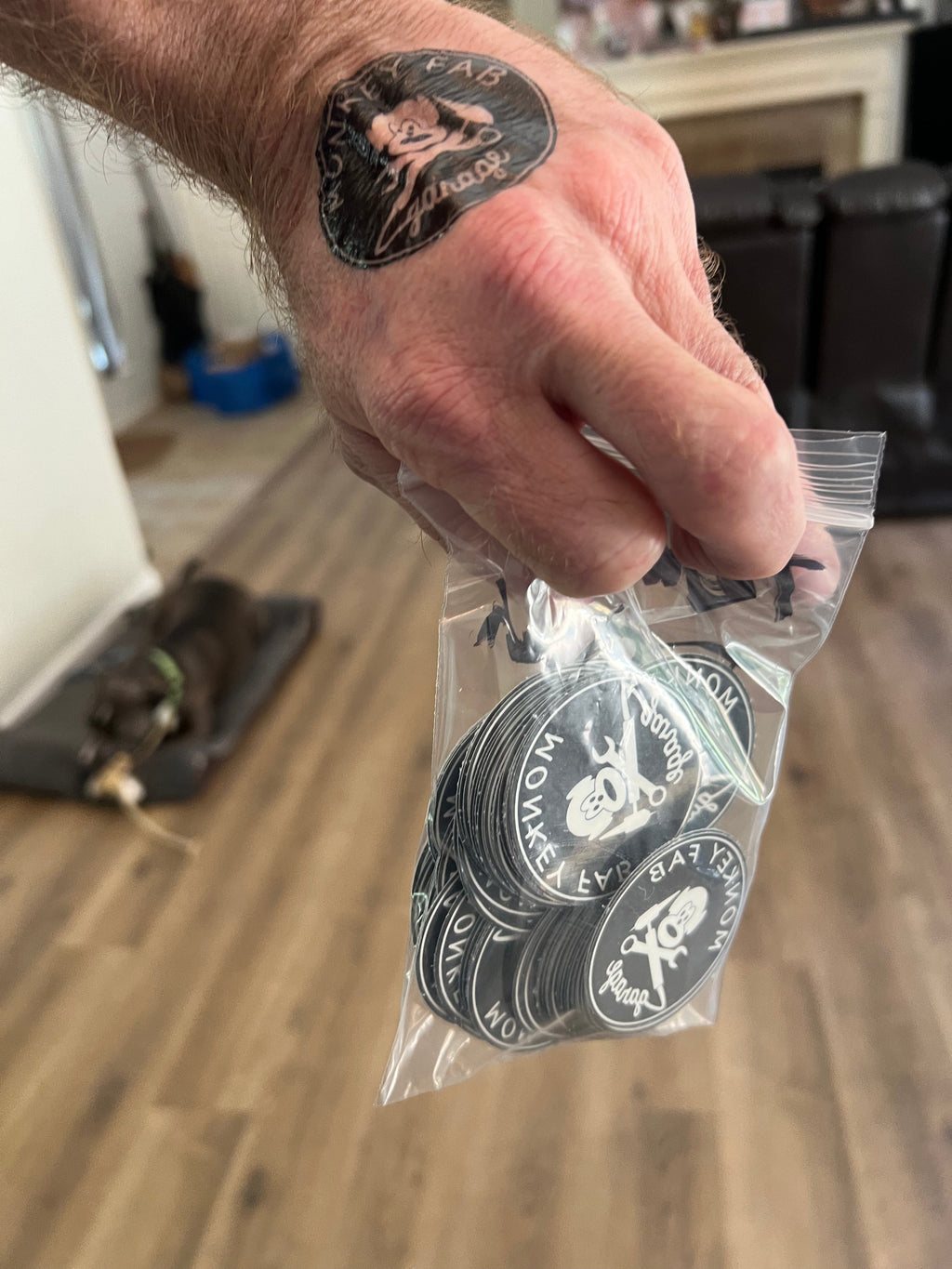Monkey fab temp tattoo