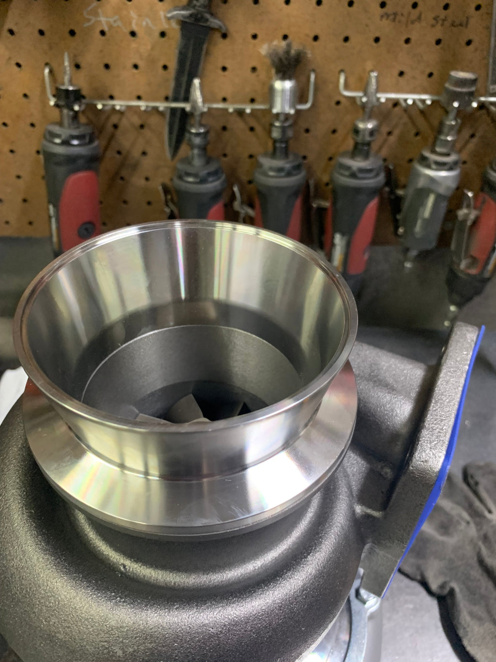 V-Band Flange s400 T4 1.25AR (Vs racing 7875, and similar) Turbine; turbo downpipe: 3.5" or 4.0" SS