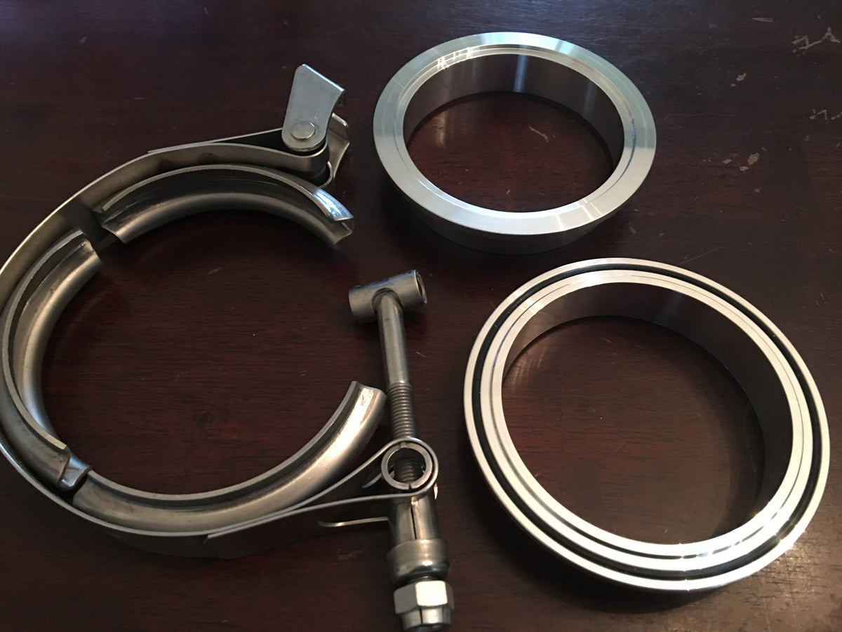 V Band Assembly, Aluminum, Quick disconnect Clamp