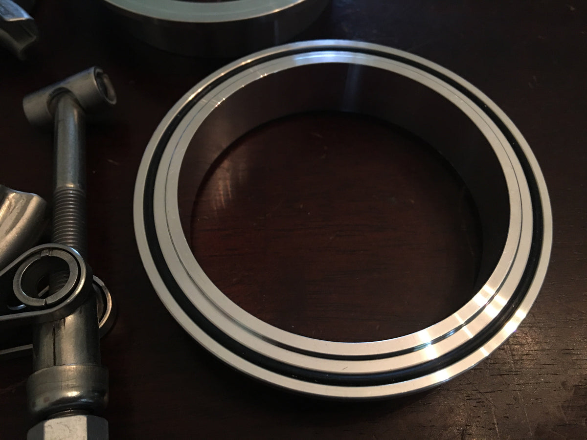 V Band Assembly, Aluminum, Quick disconnect Clamp