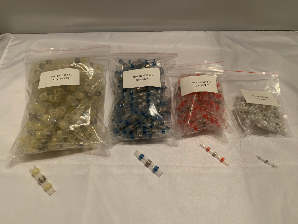 Waterproof Solder Seal Heat Shrink Butt Terminal Connectors