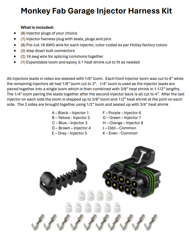 Injector Harness Kit