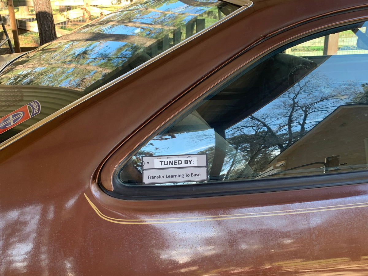 Sticker: Vinyl, Transfer learn to base