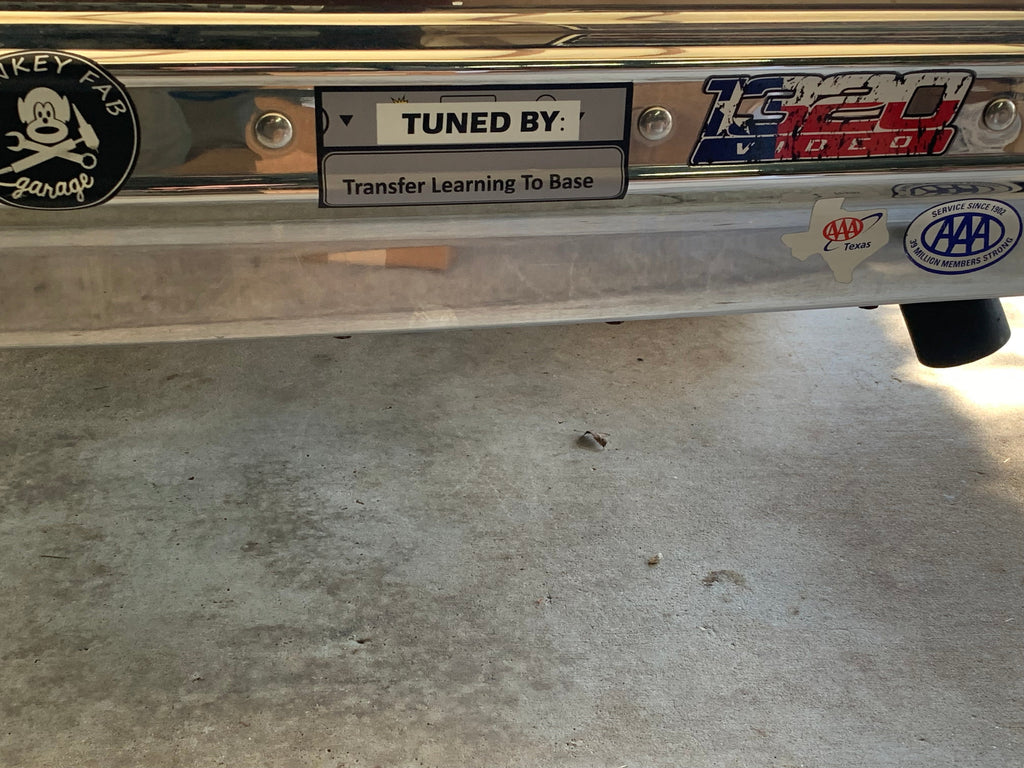Sticker: Vinyl, Transfer learn to base