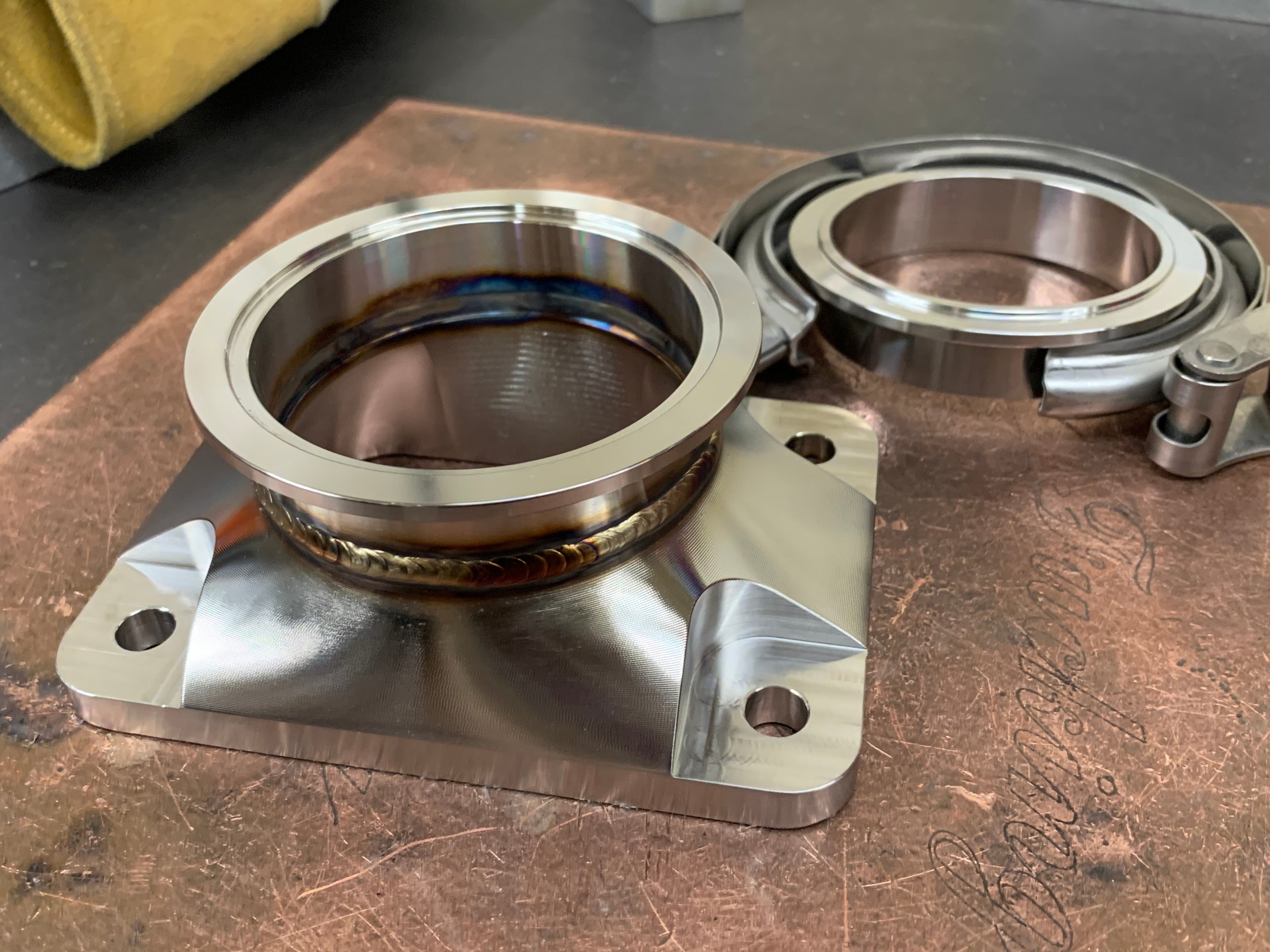3.00” V-band with Billet T6 Adapter