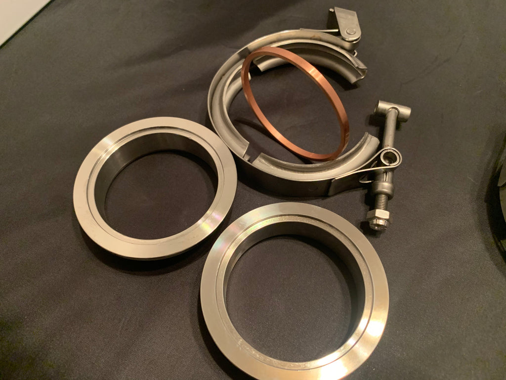 Copper gasket V Band Assembly, Stainless Steel, Quick disconnect Clamp