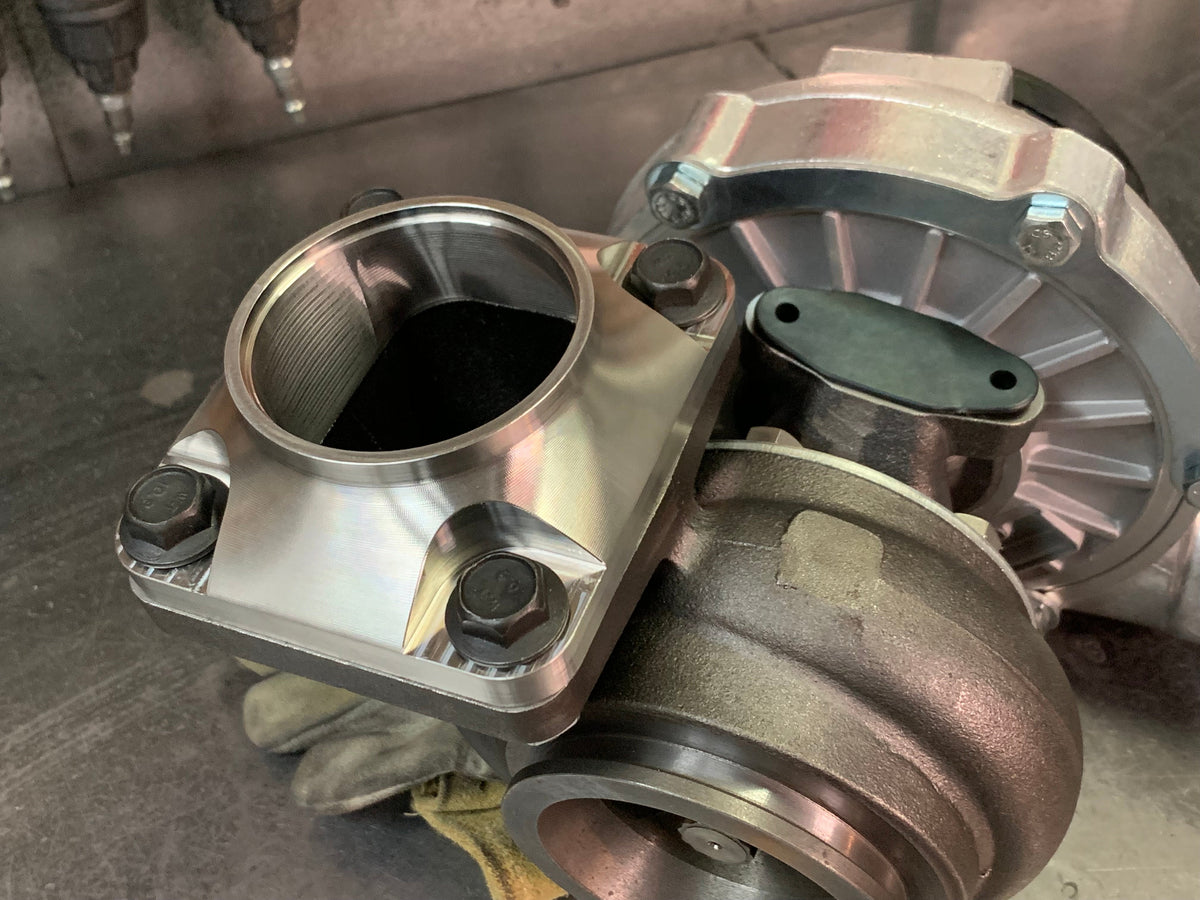 T4 Billet Stainless tube adapter.