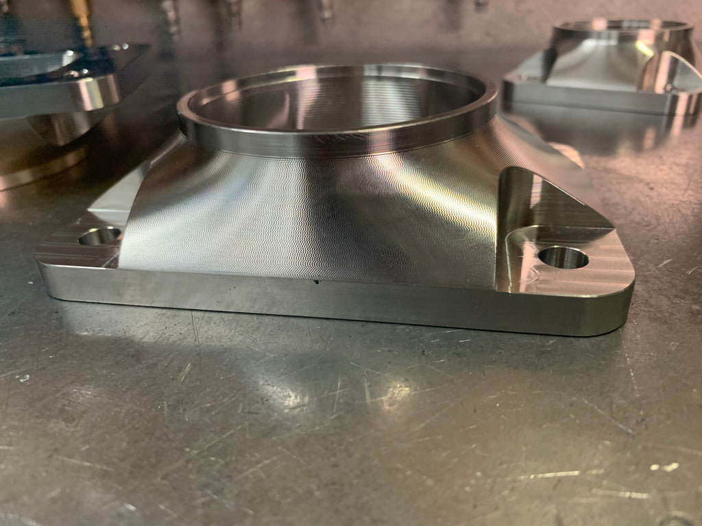 T6 to 3.00” tube billet turbo transition flange