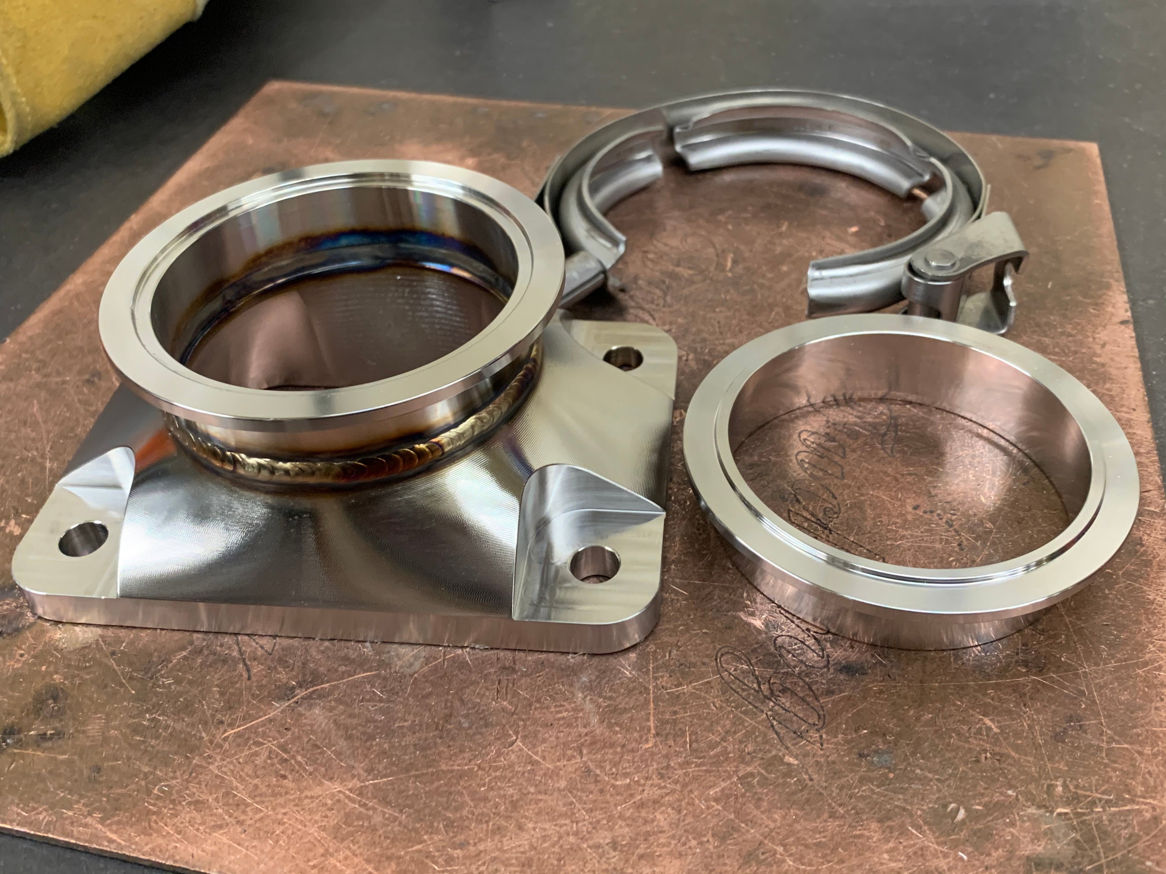 3.00” V-band with Billet T6 Adapter