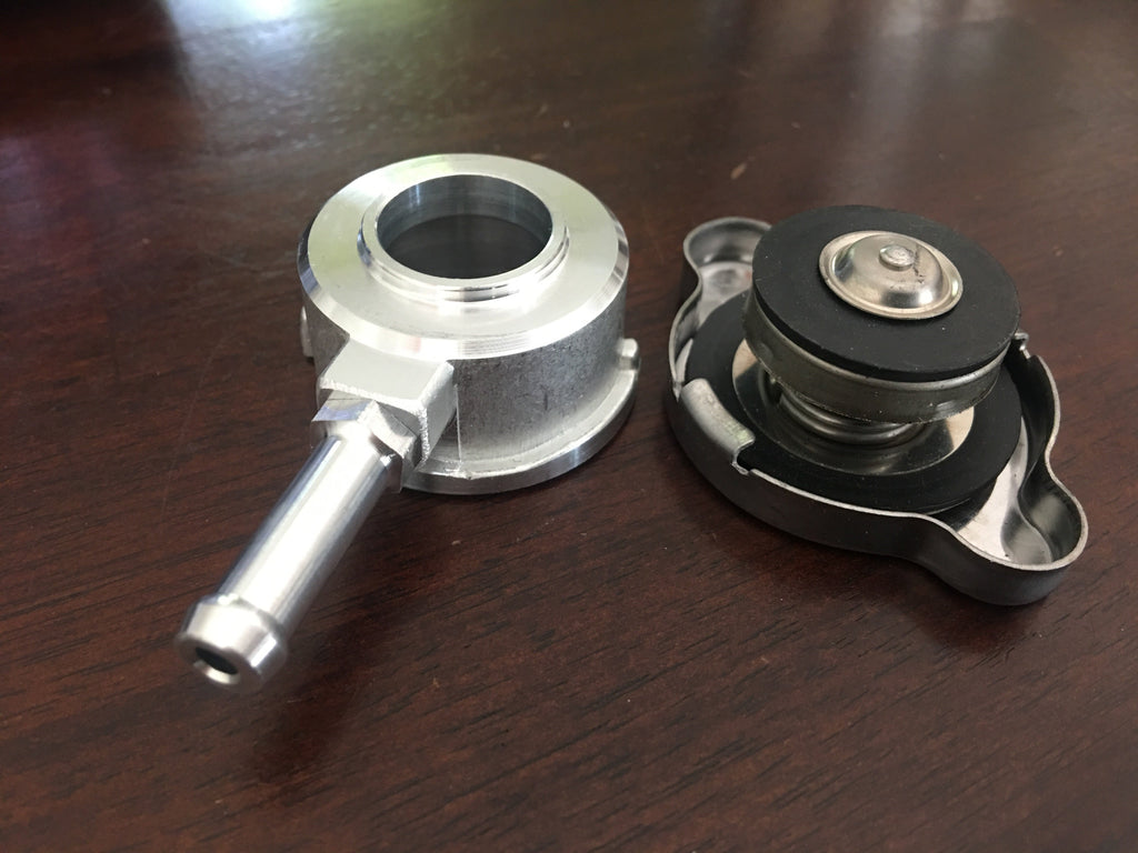 Radiator Neck and Cap (weld on, small)