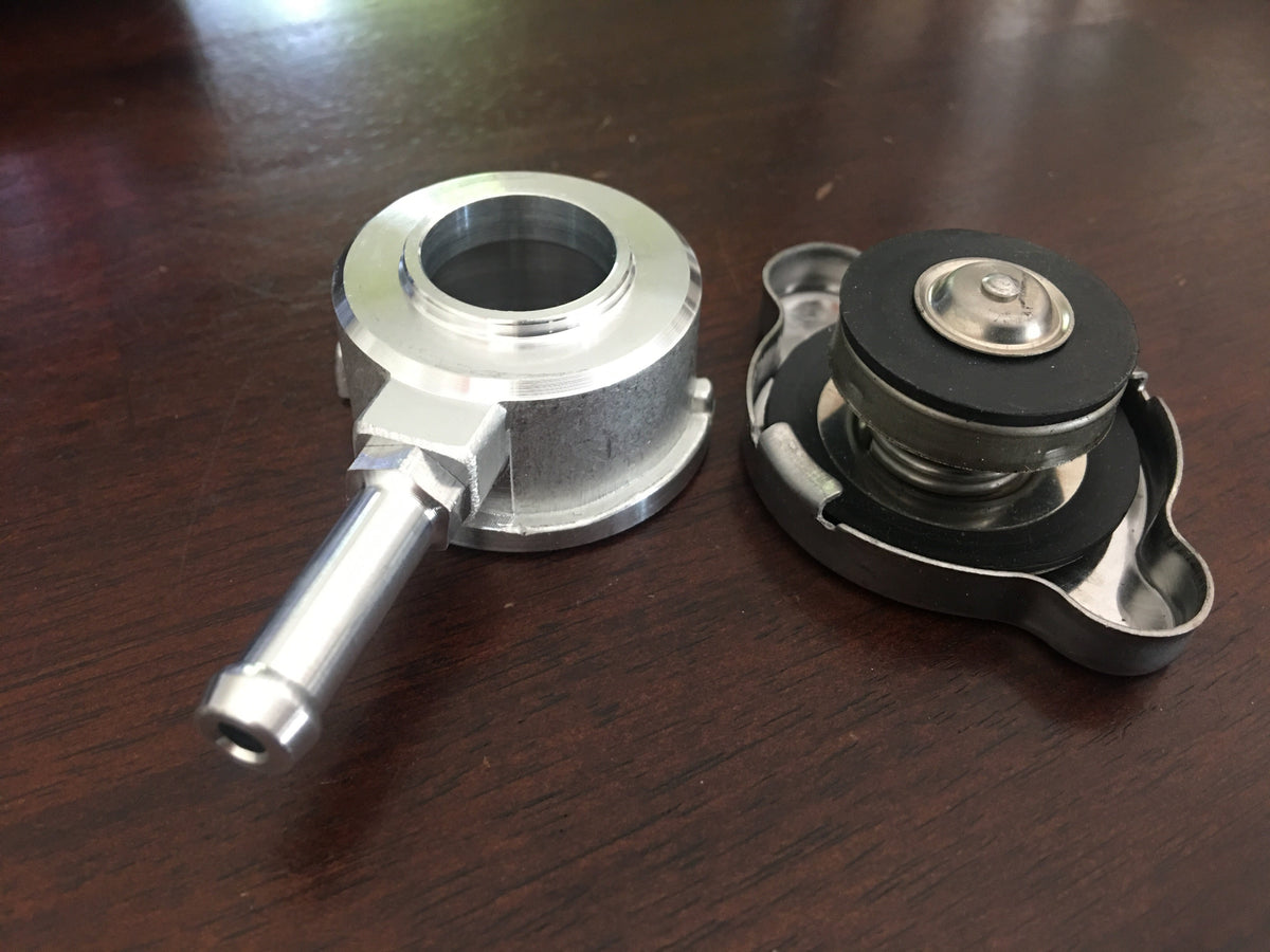 Radiator Neck and Cap (weld on, small)