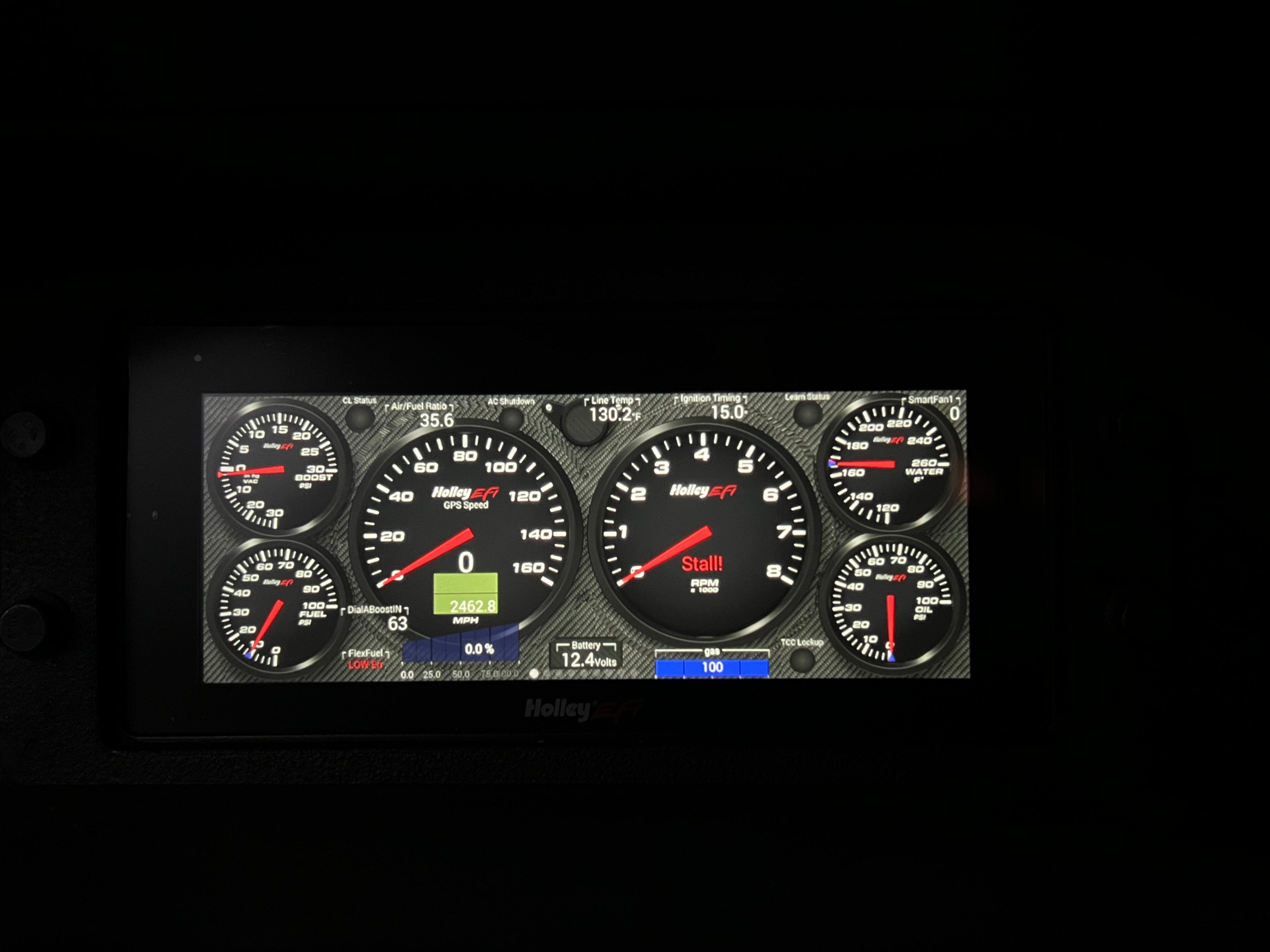 Holley dash screen protector