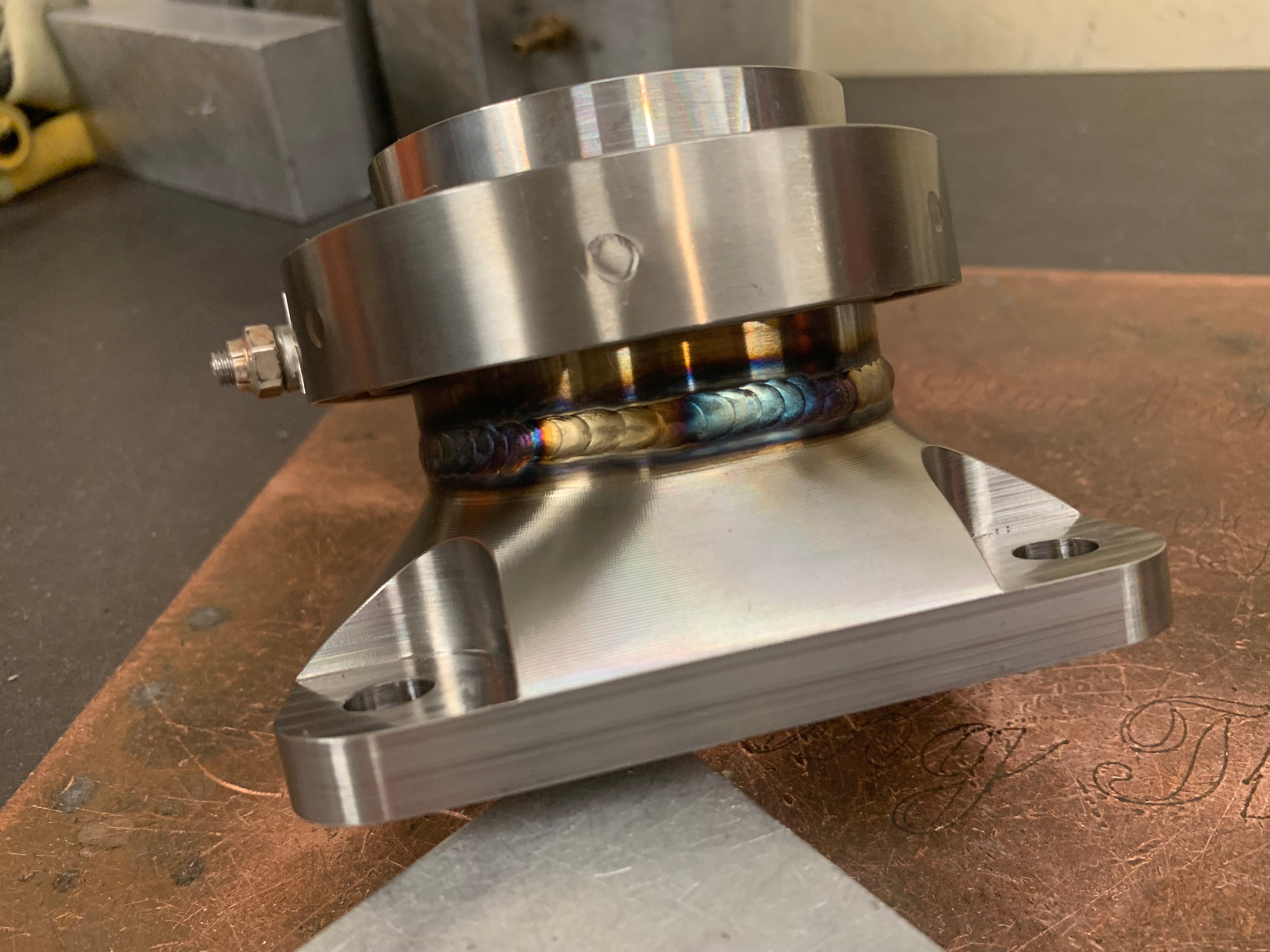 2.50” V-band with Billet T4 adapter