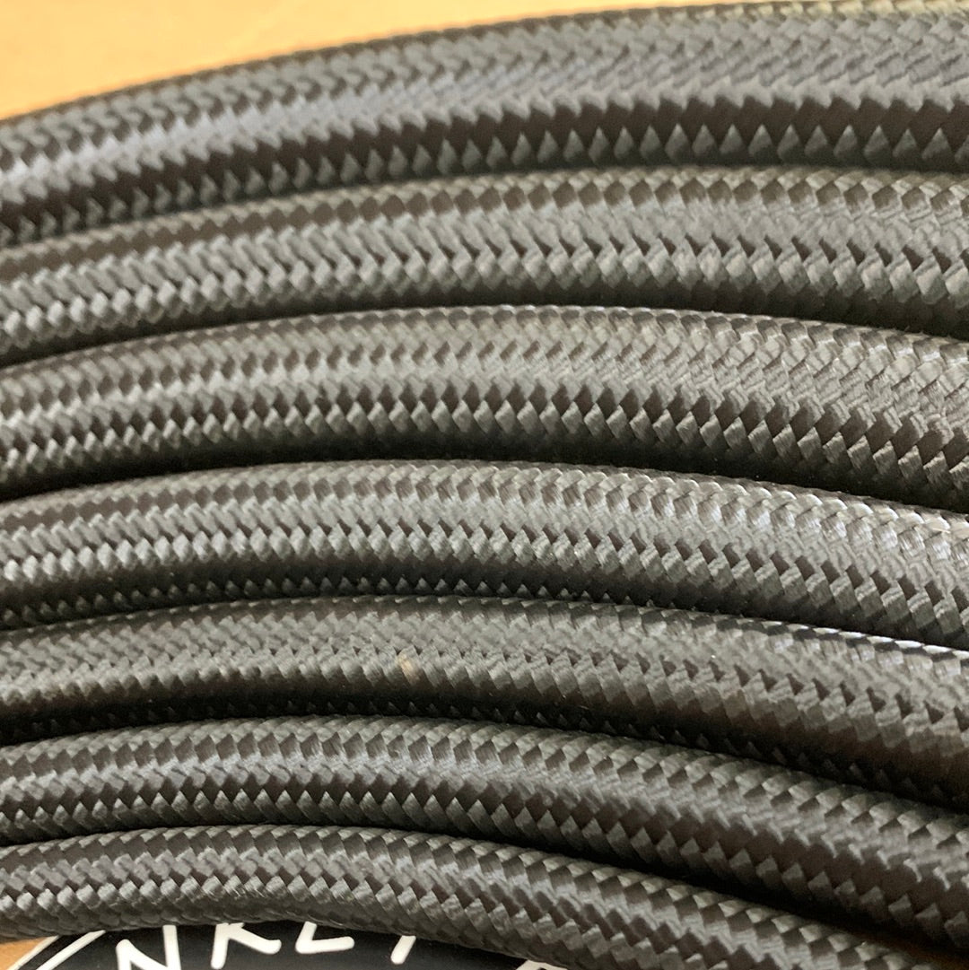 AN Hose, Braided Steel Black Nylon (BULK ROLL)