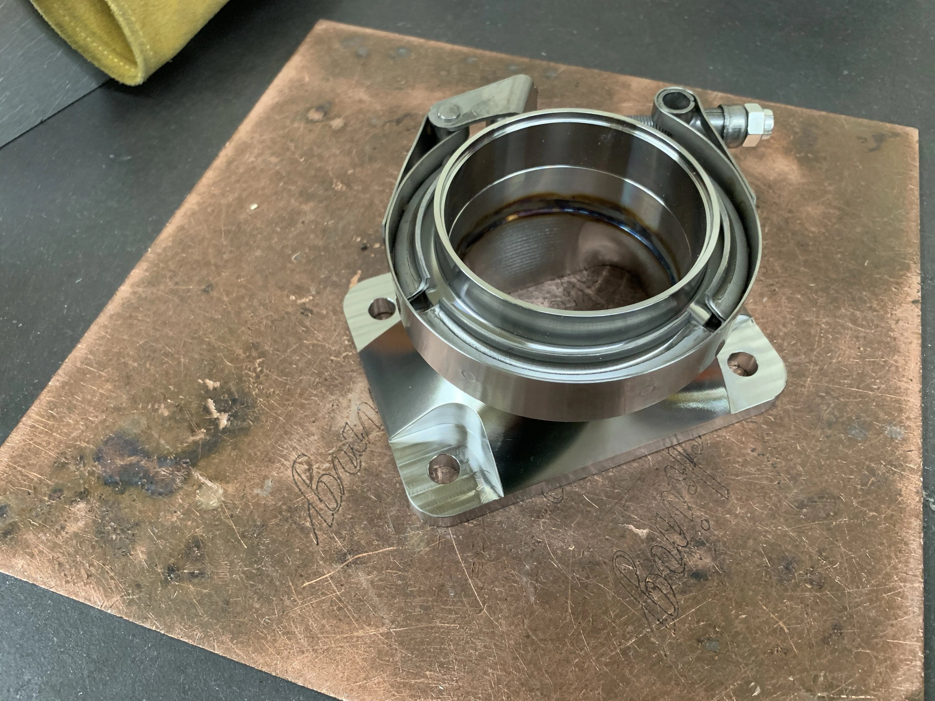 3.00” V-band with Billet T6 Adapter