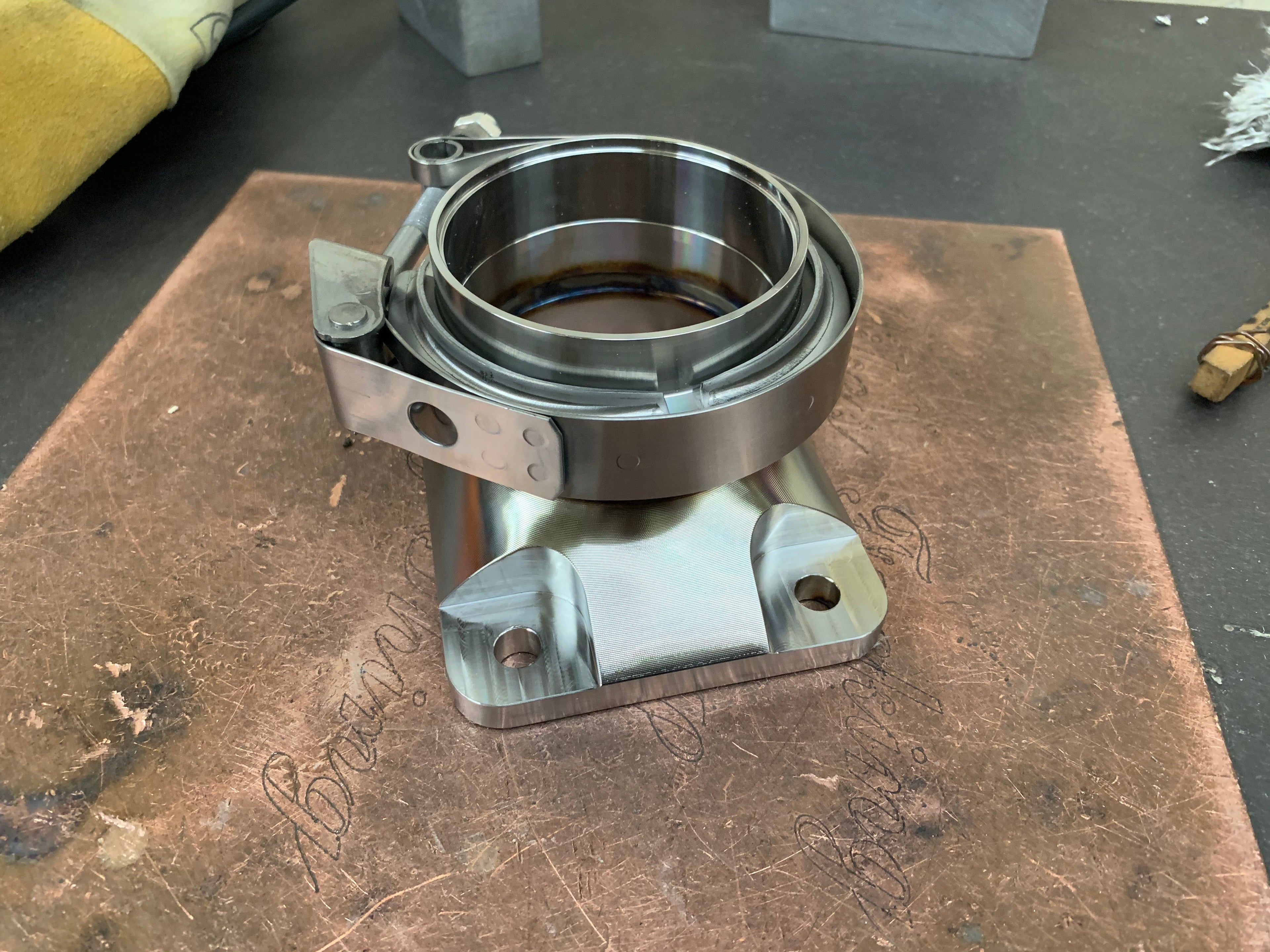 3.00” V-band with Billet T6 Adapter